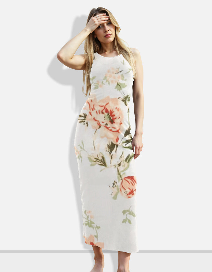 Elegant Floral Printed Bodycon Dress for Women Stridex Clothing Elegant Floral Printed Bodycon Dress for Women Stridex Clothing