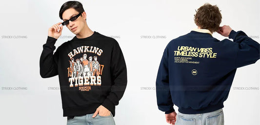 Best Ways to Style a Printed Sweatshirt for Men with Jeans & Sneakers