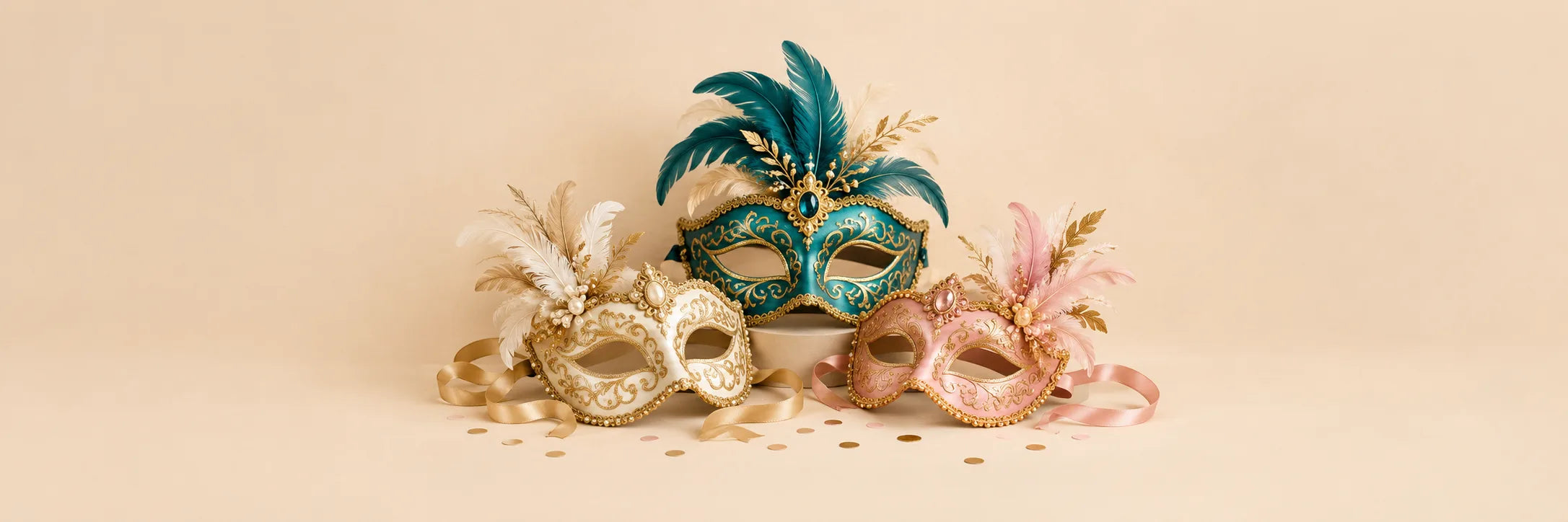 Party Masks for Halloween, Masquerade Balls and Costume Parties