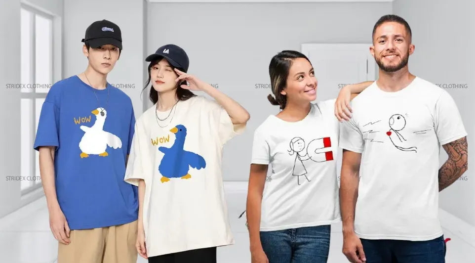 What Are the Trending Designs for Couple T-Shirts in 2026?