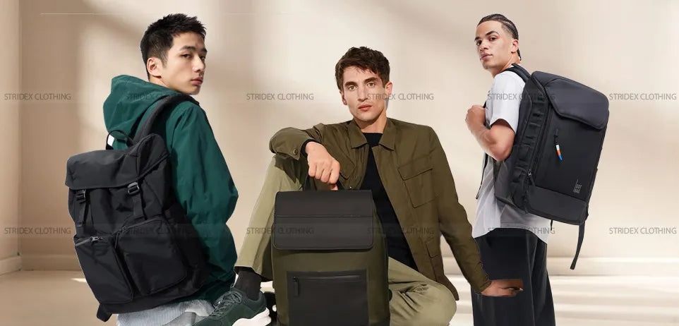 What Style Features Elevate a Simple Mens String Bag Look?