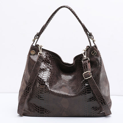 Women's Genuine Leather Large-Capacity Shoulder Handbag