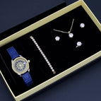 Black Face Blue Ribbon Watch