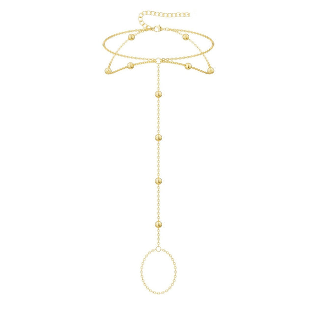 Womens Versatile Personality-filled Ball Bead Anklet