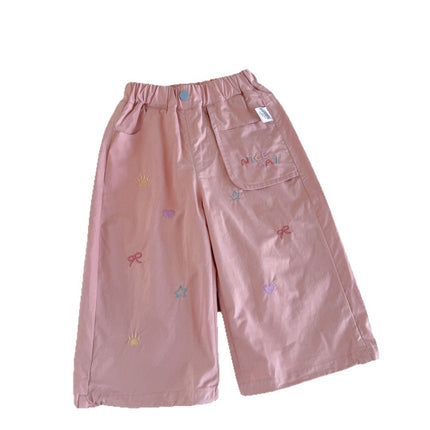 Girls’ Chic Straight-Leg Workwear Pants – Western & Fashionable
