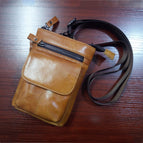 Yellow Brown Oil Wax Leather
