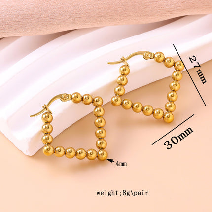 Fashionable Commuter Niche Instagram-Style Frosted Bead Earrings