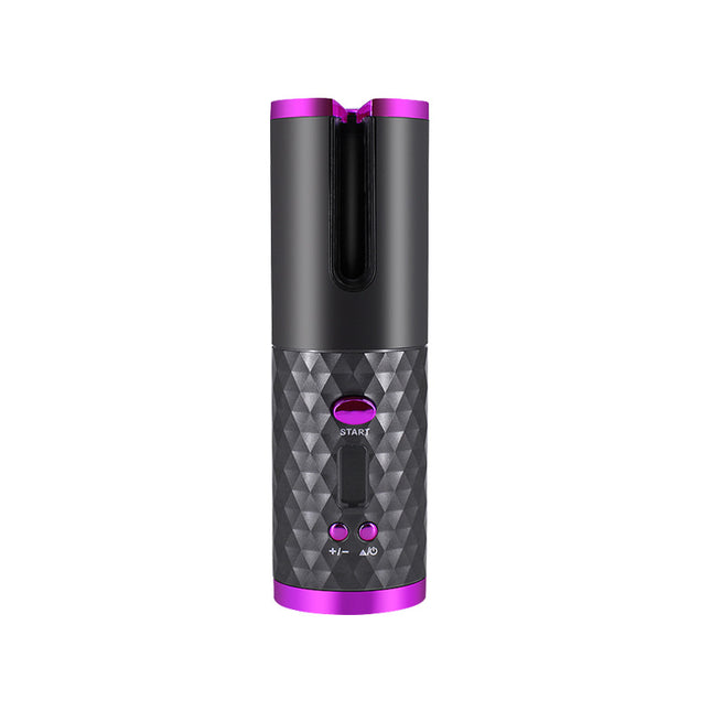 Rechargeable Automatic Hair Curler Women Portable Hair Curling Iron LCD Display Ceramic Curly Rotating Curling Wave Styer