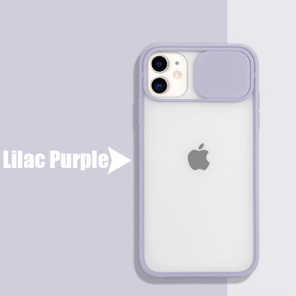 Frosted frame lens phone case