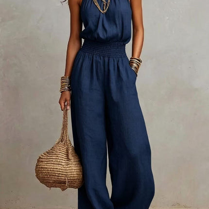 European And American Women's Backless Jumpsuit