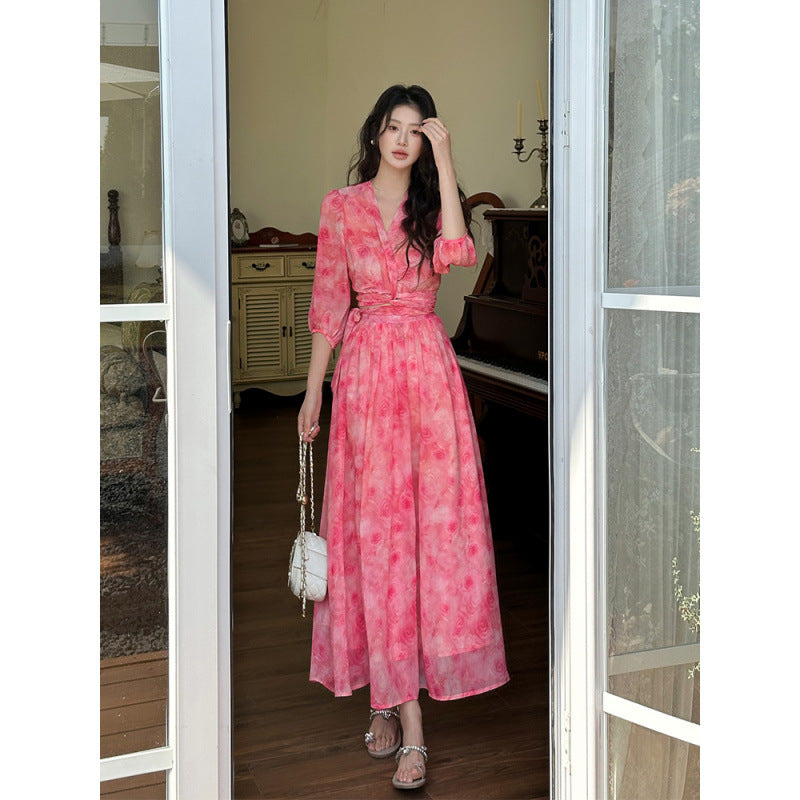 Arrival Womens Slimming High-Waist Holiday Dress