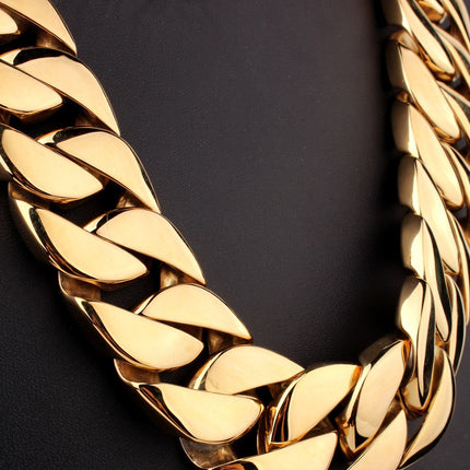 Men's Titanium Steel Vacuum Plating Casting Necklace