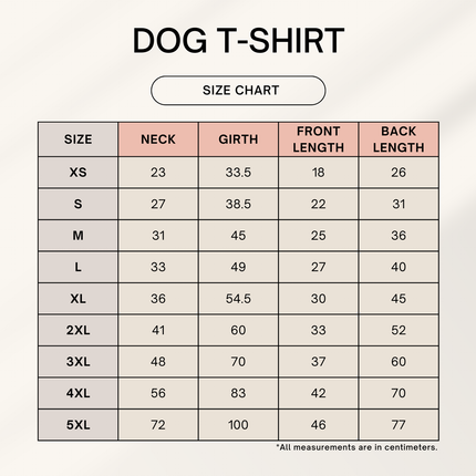 Color_Size Chart