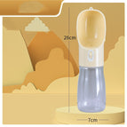 Yellow Water bottle 400ml / Solid color