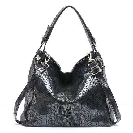 Women's Genuine Leather Large-Capacity Shoulder Handbag