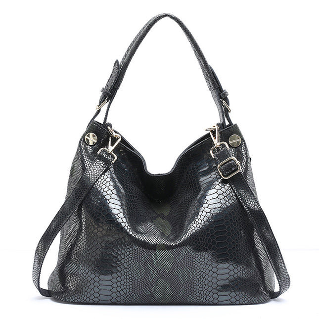 Women's Genuine Leather Large-Capacity Shoulder Handbag