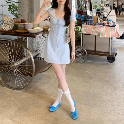 Stylish Lace Patch Dress for Women