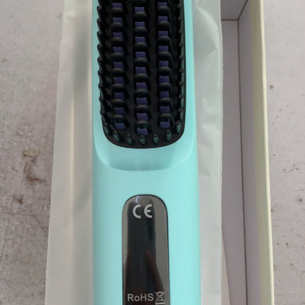 2 In 1 Straight Hair Comb Wireless Hair Straightener Brush Hair Fast Heating Portable Hot Curler USB Charging