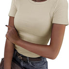 Beige Short Sleeves / 3XL