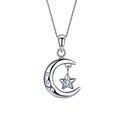 Simple Star And Moon Smart Pendant Clavicle Chain