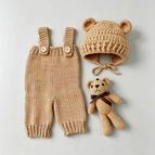 Khaki / Newborn / 3PCS SET