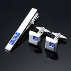 Silver Blue Crystal / 18K
