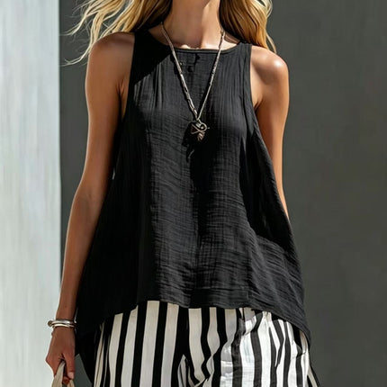 Solid Color V-Neck Long-Sleeve Shirt Womens Loose-Fitting Button-Up Top
