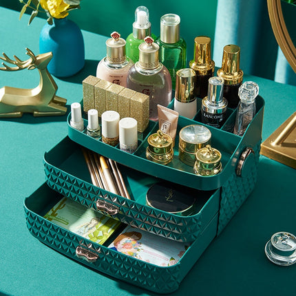 Desktop dustproof cosmetics storage box