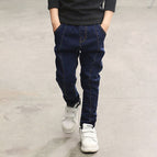 Blue strip single pants / 110cm