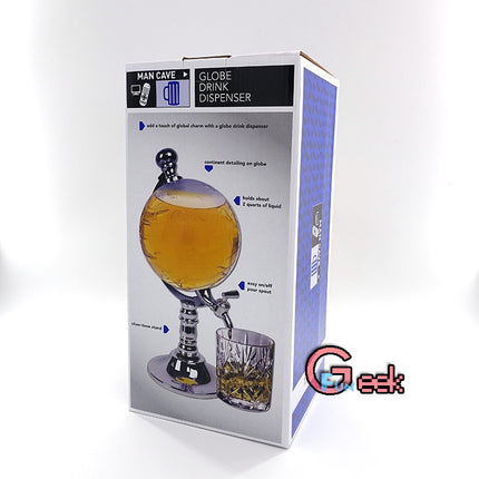 Novelty Globe Wine Decanters Drink Dispenser For Alcohol 1.5L Drinking Game Beer Liquor Dispenser Strainers Bar Accessories New