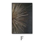 F / 50x 70 Gold Frame Canvas