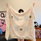 Cute Patchwork Bear / 100x150cm