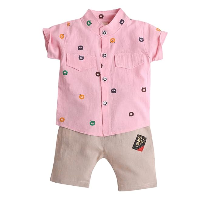 Hopscotch Boys Cotton All-Over Print Clothing Sets