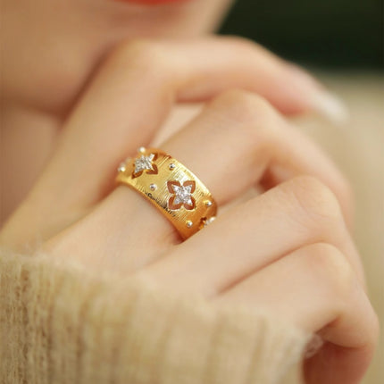 Fashion Colorful Enamel Butterfly Ring, Premium Texture Purple Band, Long Lasting Fade Resistant Ring
