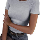 Flower Gray Short Sleeve / 3XL