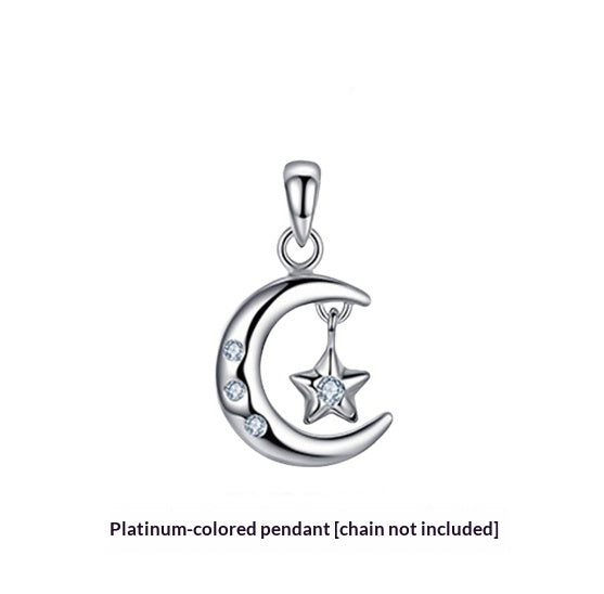 Simple Star And Moon Smart Pendant Clavicle Chain