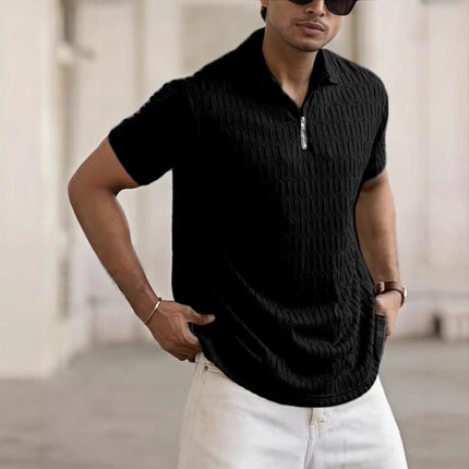 Men's Jacquard Sports Polo Shirt