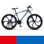 Black blue six knife wheel / 24inch 21speed