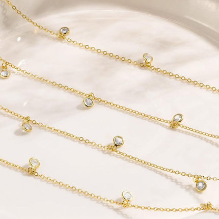 Sexy Minimalist Double-Layer Rhinestone Waist Chain