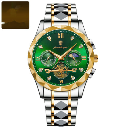 Mens Waterproof Luminous Multifunctional Fashion Watch