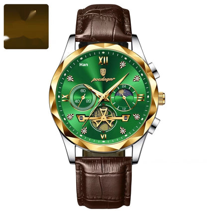 Mens Waterproof Luminous Multifunctional Fashion Watch