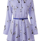Blue Printed Bird / L