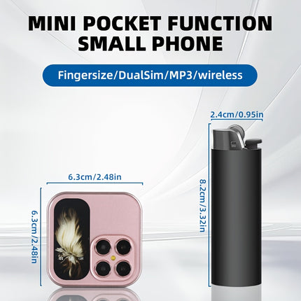 2G Mini Phone With Dual SIM Cards & Dual Standby - Compact Travel-Friendly Design, USB-C Charging, 2, 5-14V, 320x240 Resolution, Wireless Connectivity For Calls, Texts, Music - Ideal For Outdoor Activ