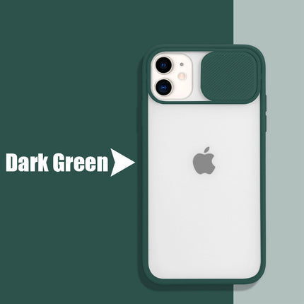 Frosted frame lens phone case