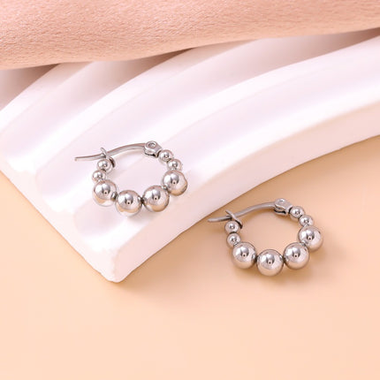 Fashionable Commuter Niche Instagram-Style Frosted Bead Earrings