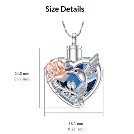 Love-themed Peace Dove Urn Necklace