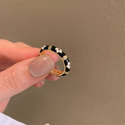 Fashion Colorful Enamel Butterfly Ring, Premium Texture Purple Band, Long Lasting Fade Resistant Ring