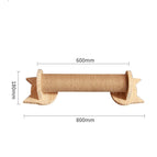 Wall hanging cat climbing colu