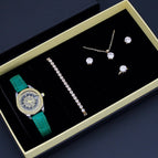 Black Face Green Belt Watch