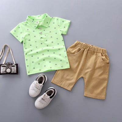 Kids Anchor Printed Clothing Set